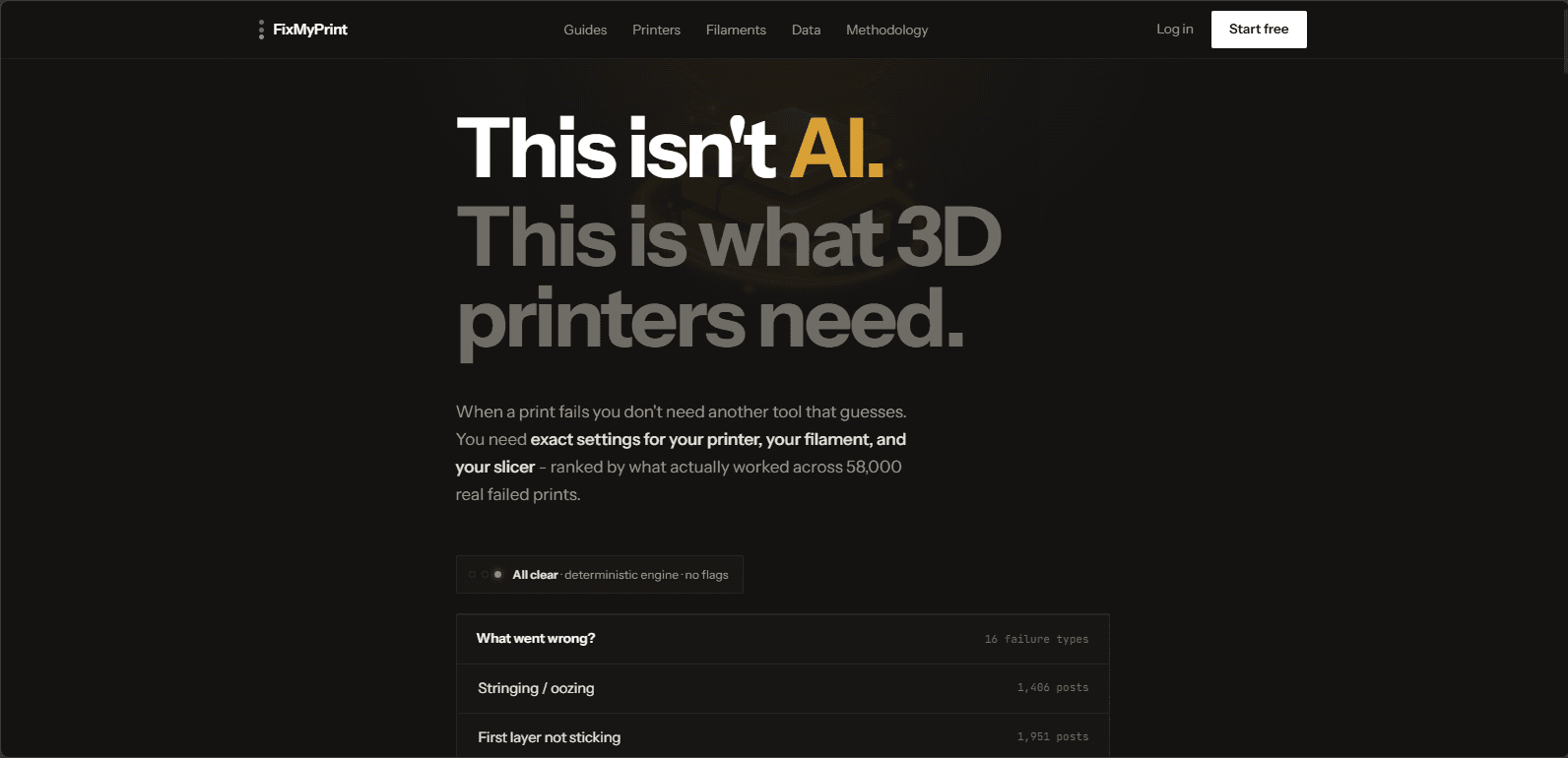 FixMyPrint website shown on desktop